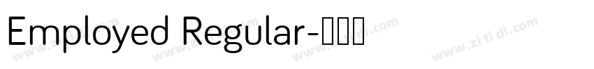 Employed Regular字体转换